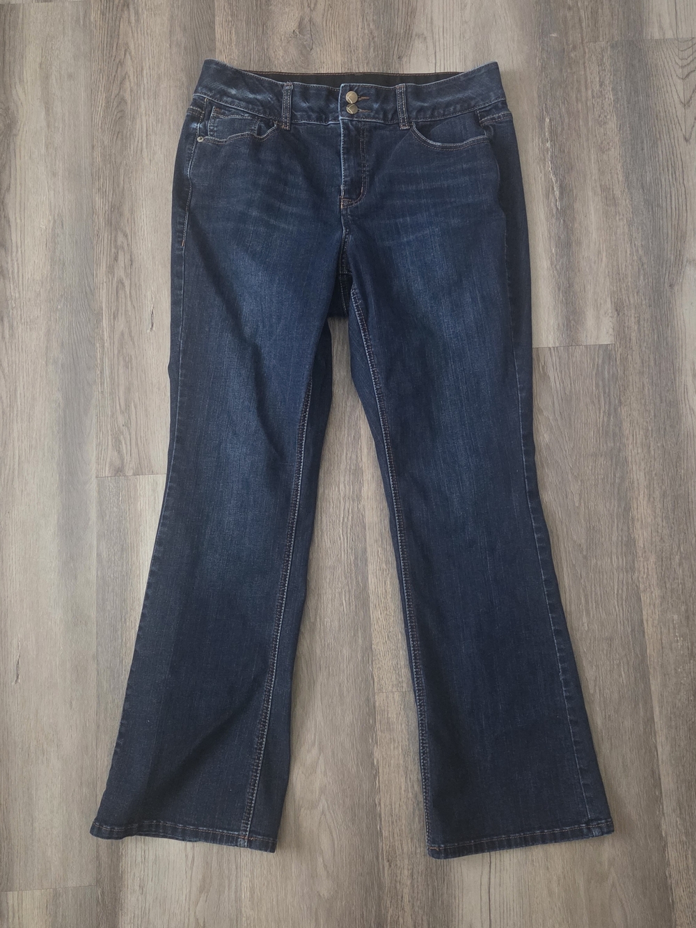 Lane Bryant Bootcut Tighter Tummy Technology Dark Blue Women's Jeans Sz 14